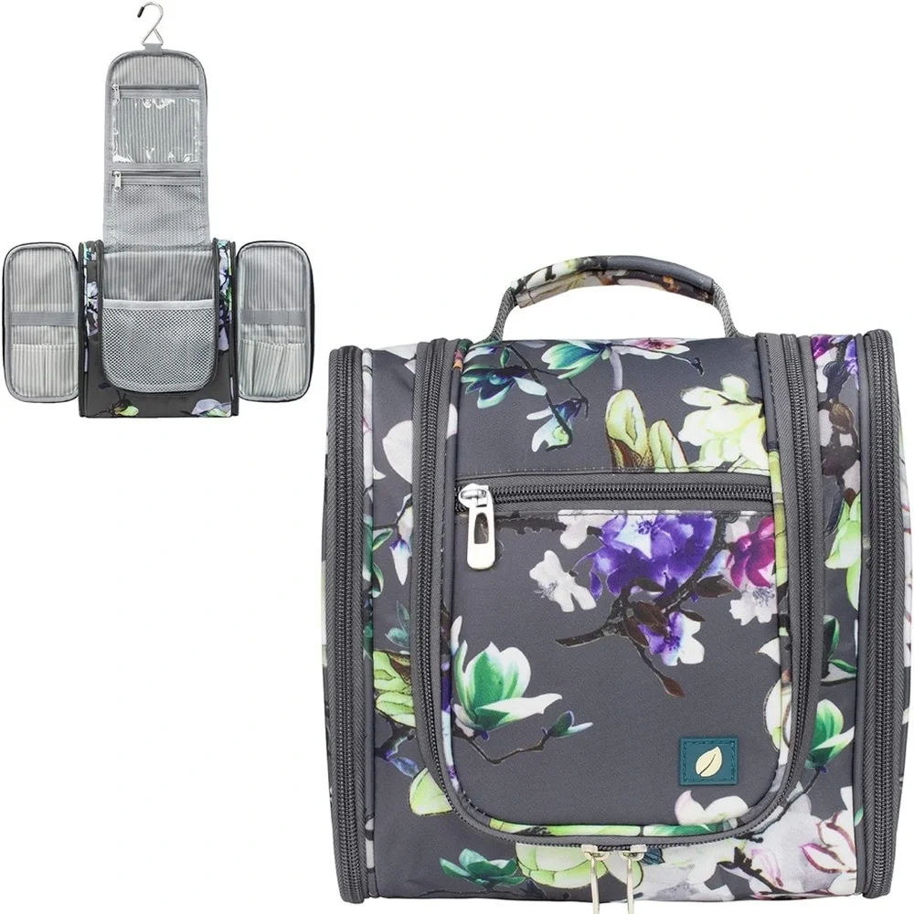 Kiehl's Gray Makeup Organizer with Hanging Hook
